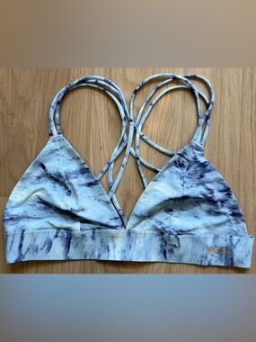 Victoria's Secret PINK Light Blue Tie-Dye Bonded Bralette